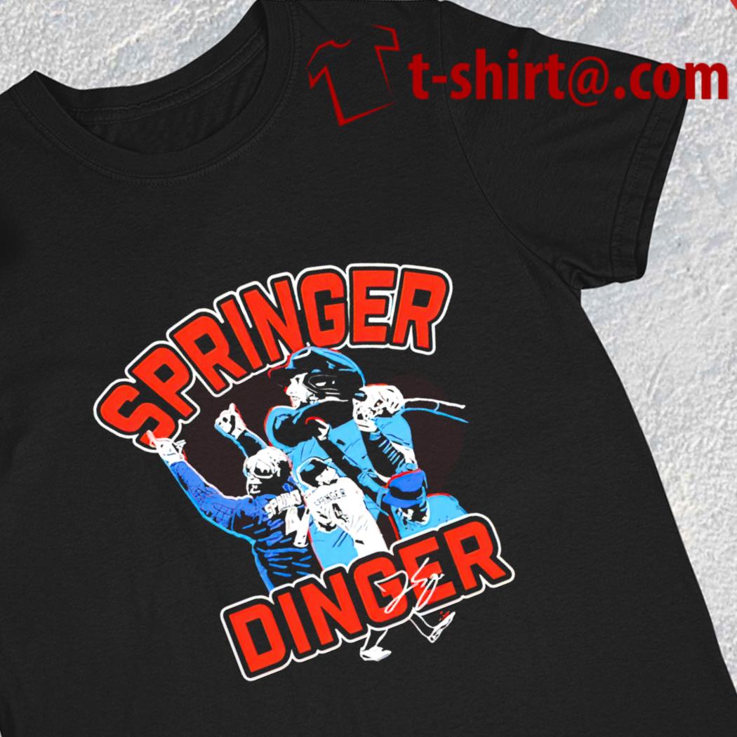 Springer Dinger Toronto Blue Jays baseball signature 2022 T-shirt