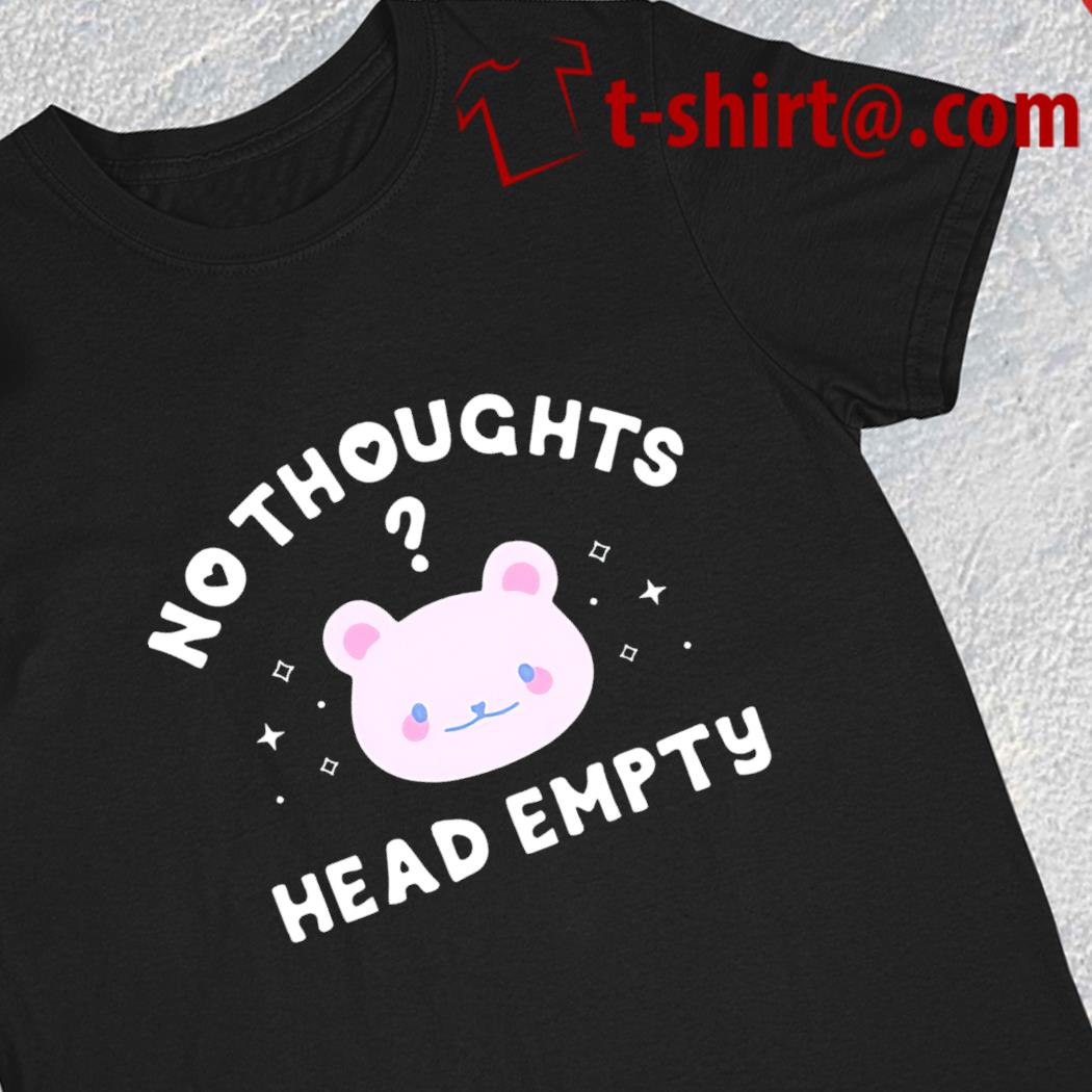 Bear no thoughts head empty funny 2023 T-shirt