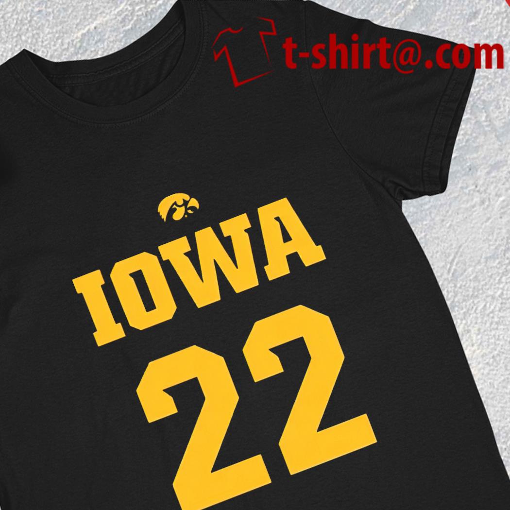 Caitlin Clark 22 Iowa Hawkeyes basketball logo T-shirt