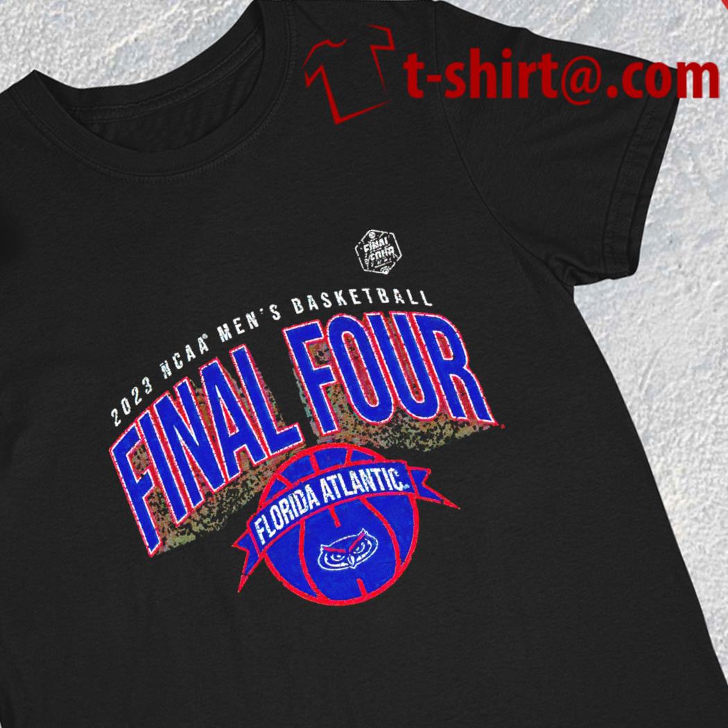 Fau Owls 2023 Ncaa men's basketball Tournament March Madness Final Four Florida Atlantic logo T-shirt