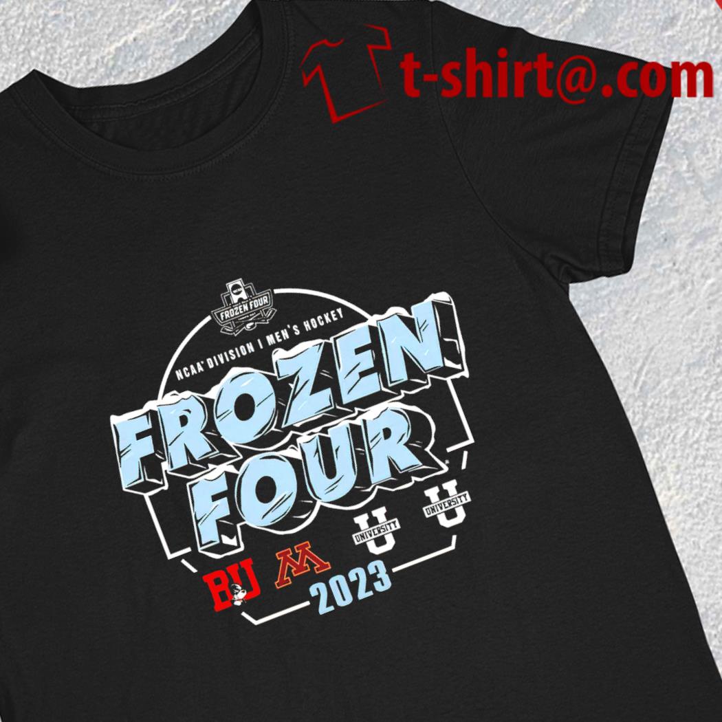 Frozen Four 2023 Ncaa Division I men's hockey Tournament National Champions logo T-shirt