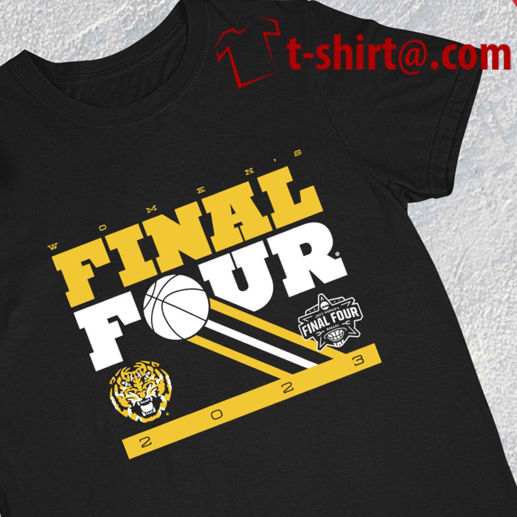 LSU Tigers women's Final Four 2023 logo T-shirt