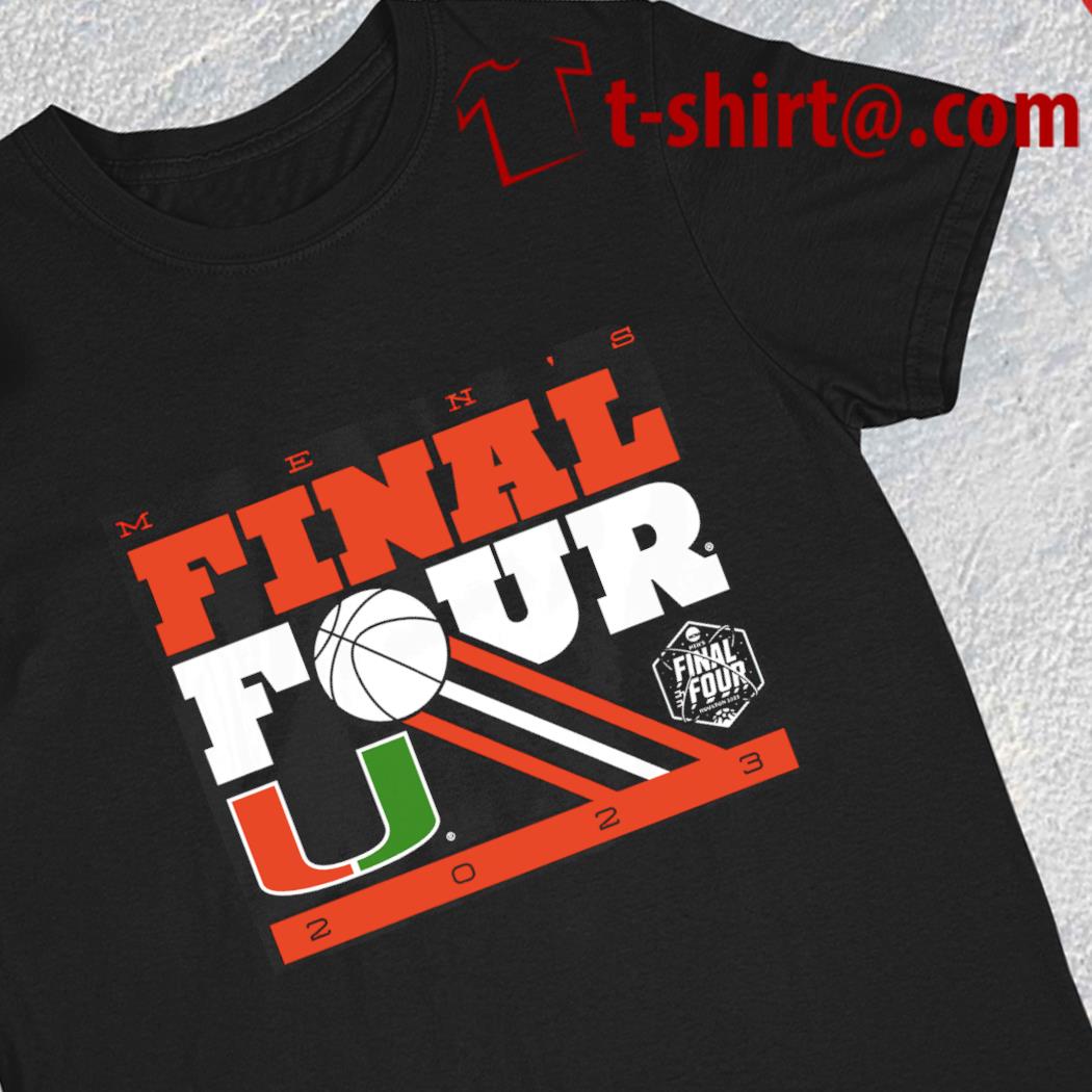 Miami Hurricanes men's Final Four 2023 logo T-shirt